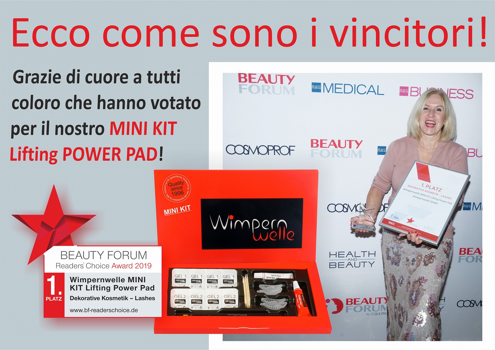 Prodotto dell'anno 2019: MINI KIT Lifting POWER PAD