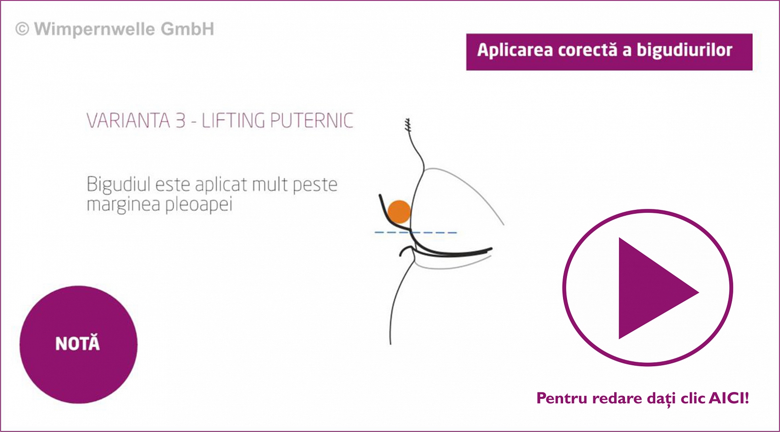 Lifting de gene CLASIC Sfaturi Video