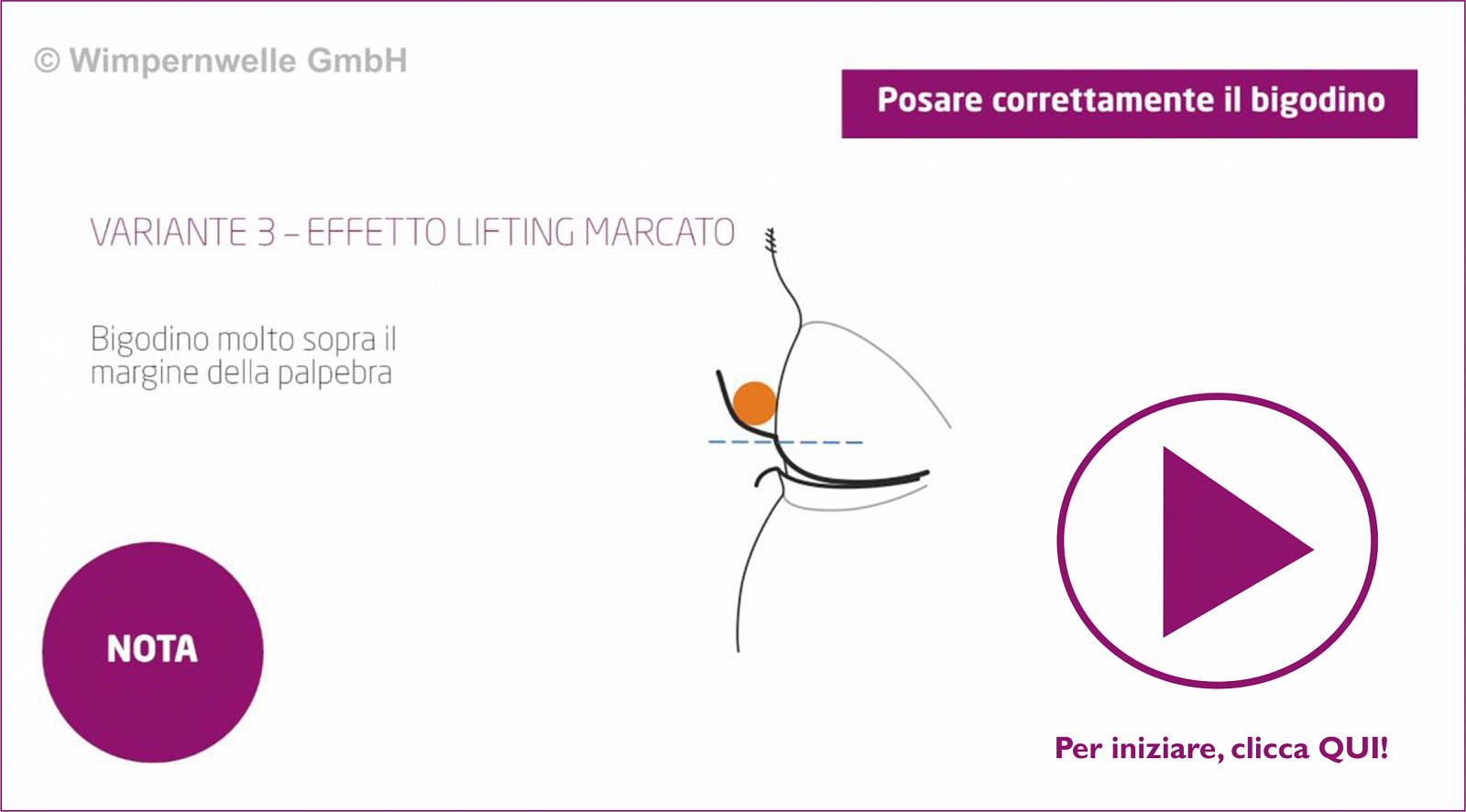 Laminazione delle ciglia CLASSICO Consigli Video