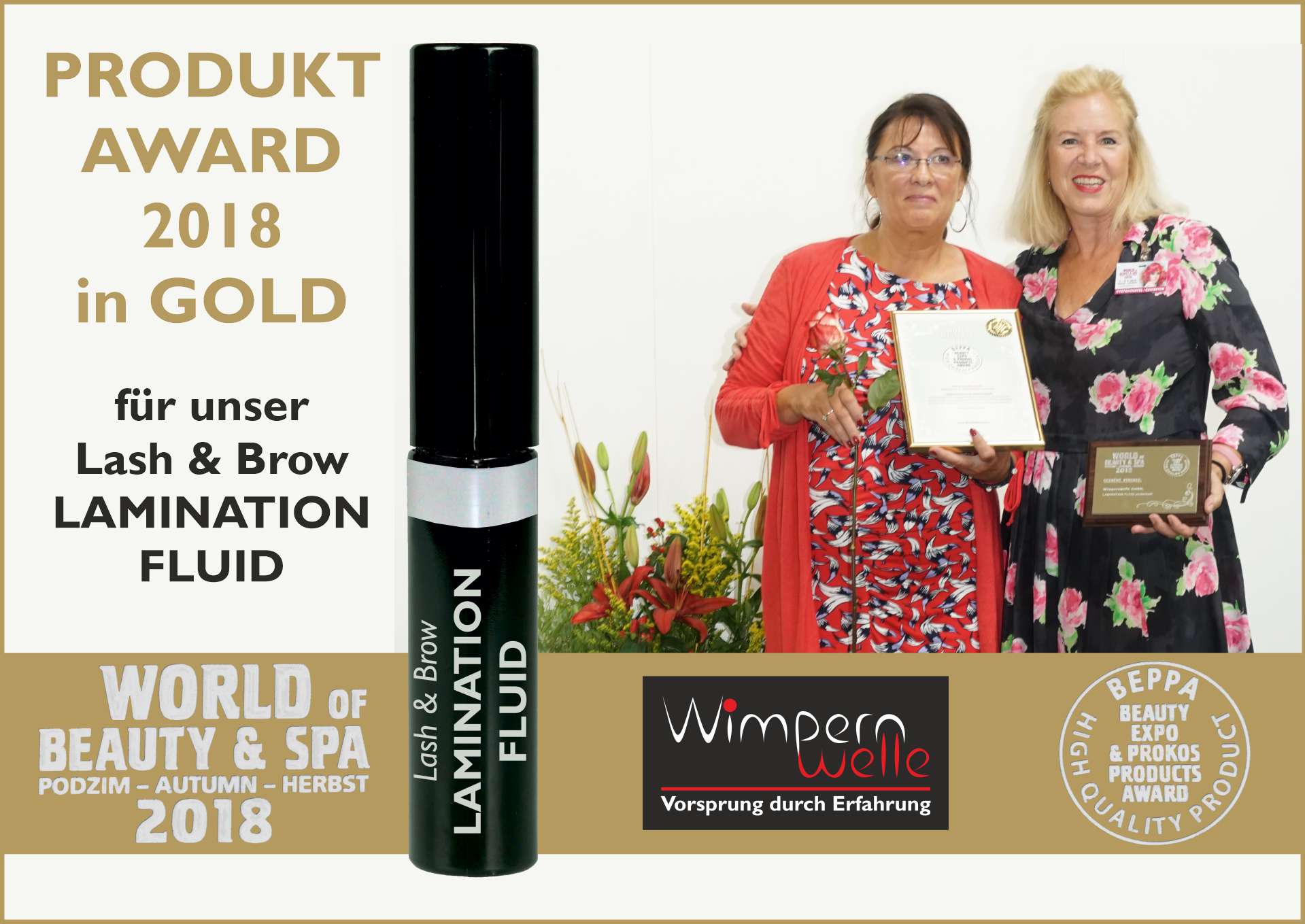 GOLD für Wimpernwelle